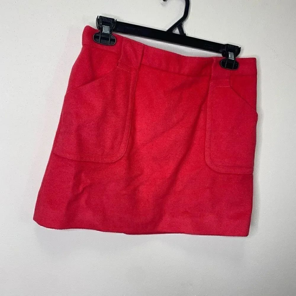 J Crew Pink Wool Blend Mini Skirt Size 2 Pink (J1)